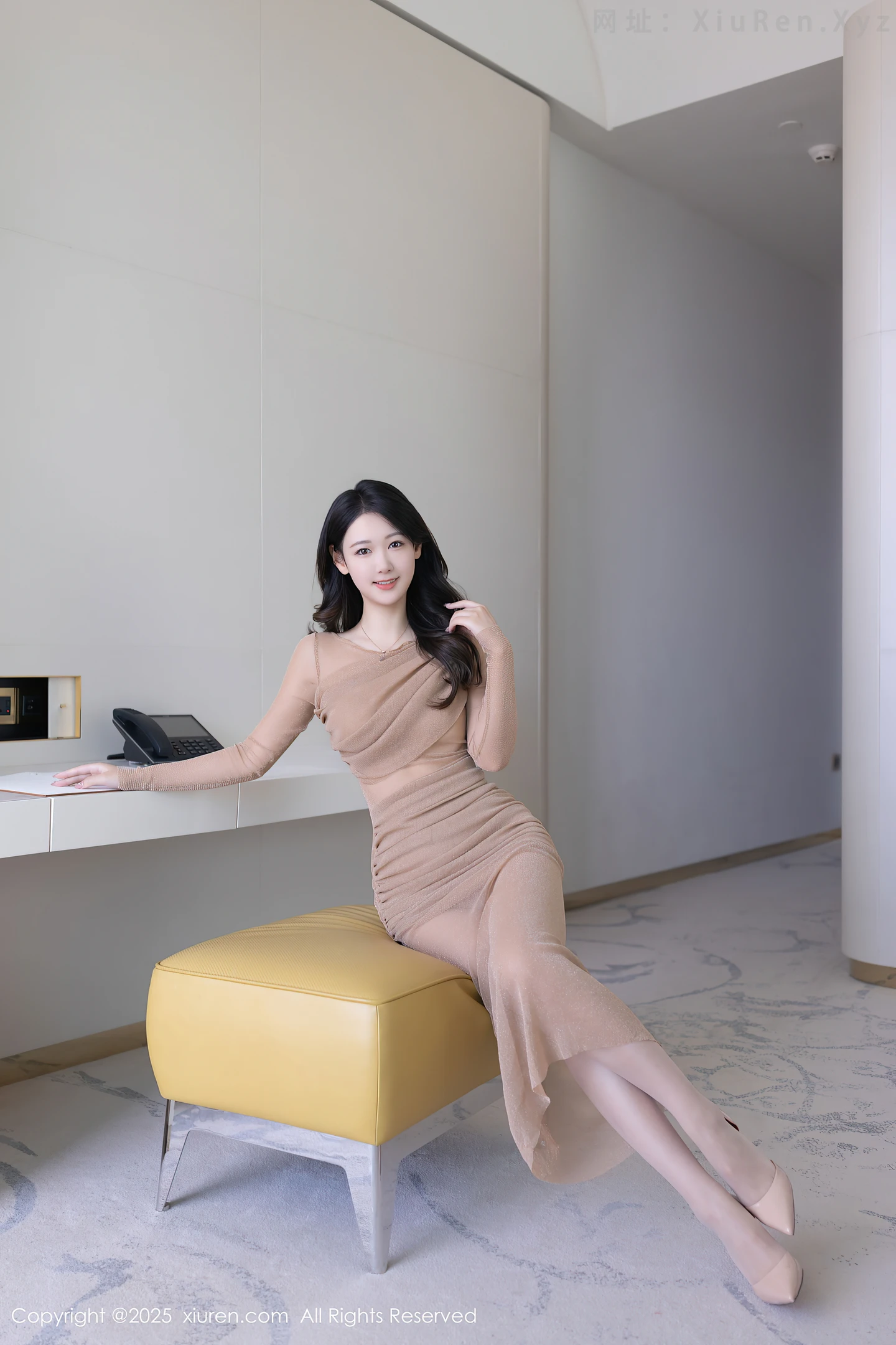 图片[2]-[XiuRen秀人网] VOL.10486 模特唐安琪性感肉色连衣裙配超薄肉丝秀曼妙身姿撩人诱惑写真81P-秀人网官方网站